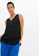 Top in viscosa con cerniera, bonprix