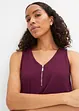 Top in viscosa con cerniera, bonprix