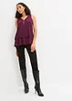 Top in viscosa con cerniera, bonprix