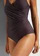 Costume intero incrociato con effetto modellante medio, bonprix