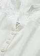 Maglia serafino con pizzo in misto viscosa, bonprix