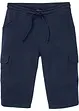 Bermuda lunghi cargo in felpa di puro cotone, regular fit, bonprix