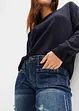 Jeans flared elasticizzati, vita bassa, bonprix