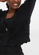 Cardigan traforato in puro cotone, bonprix