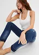 Jeans skinny cropped, vita bassa, bonprix