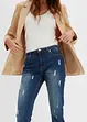 Jeans skinny cropped, vita bassa, bonprix