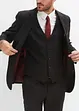 Completo (4 pezzi) giacca, pantaloni, gilet, cravatta, slim fit, bonprix