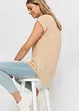 Maglia lunga con scritta in rilievo, bonprix