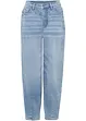 Jeans barrel shape in cotone biologico, vita alta, bonprix