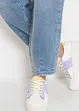 Jeans barrel shape in cotone biologico, vita alta, bonprix