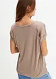 Maglia con inserto in satin, bonprix