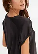 Maglia con inserto in satin, bonprix