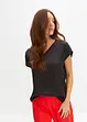 Maglia con inserto in satin, bonprix