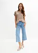 Maglia con inserto in satin, bonprix