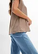 Maglia con inserto in satin, bonprix