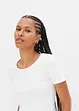 T-shirt a coste in puro cotone biologico, bonprix
