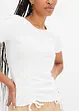 T-shirt a coste in puro cotone biologico, bonprix