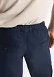 Pantaloni in misto lino con elastico in vita regular fit, straight, bonprix
