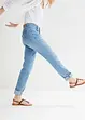 Jeans risvoltabili straight, a vita media, bonprix