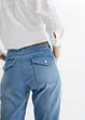 Jeans risvoltabili straight, a vita media, bonprix