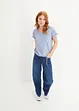 T-shirt fantasia con laccetto, bonprix