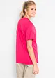 Maglia lunga e larga con scollo a V e maniche corte (pacco da 5), bonprix