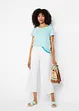 Pantaloni cropped in jersey di viscosa, bonprix