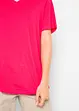 Maglia lunga e larga con scollo a V e maniche corte (pacco da 5), bonprix