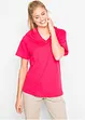 Maglia lunga e larga con scollo a V e maniche corte (pacco da 5), bonprix