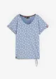 T-shirt fantasia con laccetto, bonprix