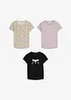 T-shirt in puro cotone biologico (pacco da 3), bonprix