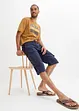 Bermuda cargo lunghi in misto lino, regular fit, bonprix