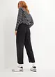 Pantaloni in jersey cropped, vita alta (pacco da 2), bonprix