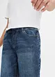 Bermuda elasticizzati in jeans leggero con elastico in vita, slim fit, bonprix