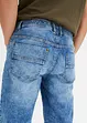 Bermuda elasticizzati in jeans leggero con elastico in vita, slim fit, bonprix