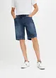 Bermuda elasticizzati in jeans leggero con elastico in vita, slim fit, bonprix