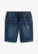 Bermuda elasticizzati in jeans leggero con elastico in vita, slim fit, bonprix