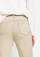 Pantaloni in twill cropped in look usato, bonprix