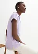 Maglia con colletto polo aperto, bonprix