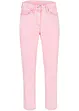 Pantaloni in twill cropped in look usato, bonprix