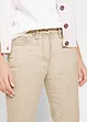 Pantaloni in twill cropped in look usato, bonprix