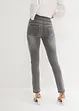Jeans ultra elasticizzati con cinta comoda straight, vita media, bonprix