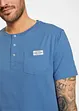 Maglia serafino a maniche corte in puro cotone biologico, bonprix