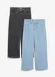 Jeans capri elasticizzati comfort (pacco da 2), bonprix