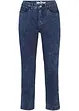 Jeans elasticizzati cropped straight, a vita media, bonprix