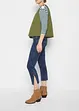 Jeans elasticizzati cropped straight, a vita media, bonprix