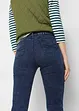 Jeans elasticizzati cropped straight, a vita media, bonprix
