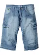 Bermuda cargo lunghi in jeans leggeri, relaxed fit, bonprix