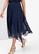 Abito midi in chiffon con pizzo, bonprix