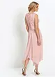 Abito midi in chiffon con pizzo, bonprix